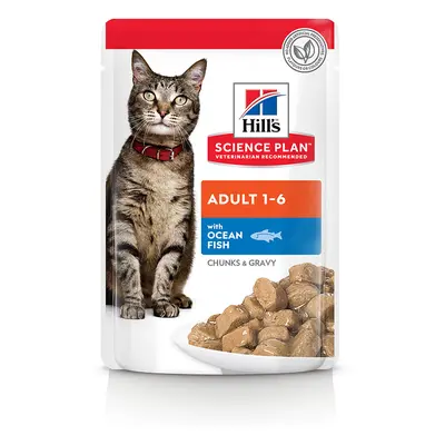 Hill's 48 x 85 g comida húmeda para gatos: ¡40 % de descuento! - Adult Pescado del océano