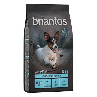 Briantos 12 kg / 14 kg pienso para perros ¡a precio especial! - Sin cereales - Adult Mini Salmón