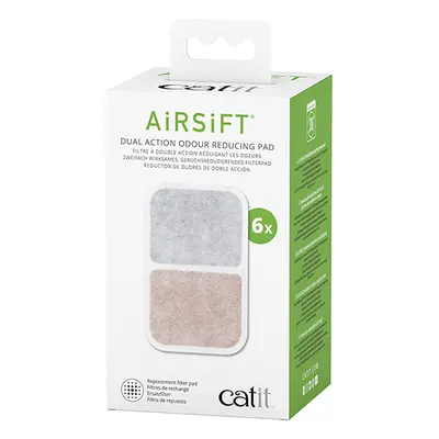 Catit Airsift Dual Action Almohadilla Reductora de Olores - 6 unidades