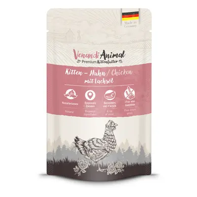 Venandi Animal Kitten 12 x 125 g - Pollo con aceite de salmón