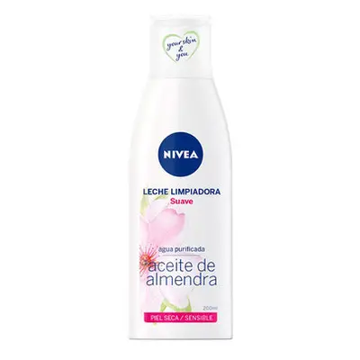 Nivea leche limpiadora suave, con aceite natural de almendra 200ml