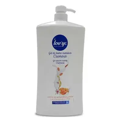 Lov yc gel de ducha nutritivo de leche de almendras y miel 2 litros