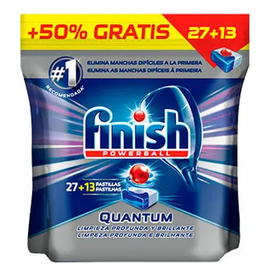 Finish quantum detergente lavavajillas pastillas 27 unidades