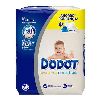 Dodot recambio toallitas sensitive 216 unidades