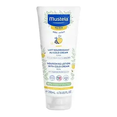 Mustela cold cream leche corporal nutritiva de bebé piel seca 200 ml