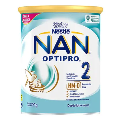 Nan optipro 2 leche de continuación infantil 800 gr