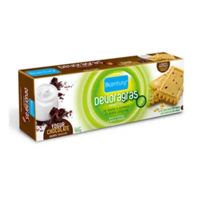 Bicentury devoragras galletas yogur y chocolate 160 gr