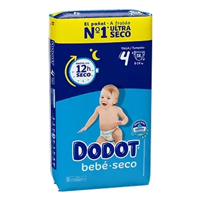 Dodot bebe seco talla 4 58uds