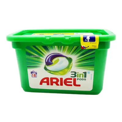 Ariel detergente en cápsulas regular 3 en 1 18 unidades