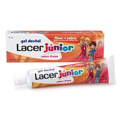 Lacer junior gel dental sabor fresa 75ml