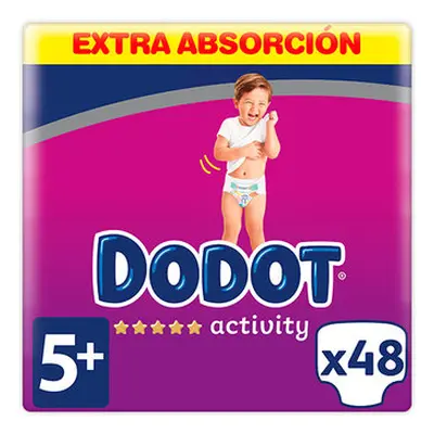 Dodot activity extra pañales talla 5 de 12 a 17 kg 48 unidades