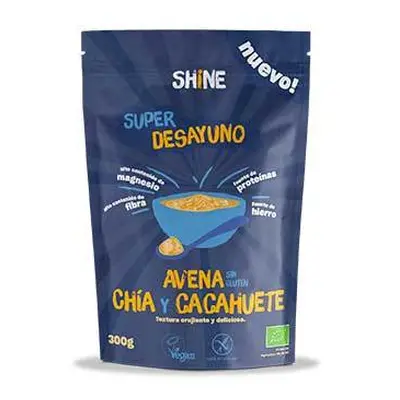 Shine super desayuno avena chia y cacahuetes 300 gr