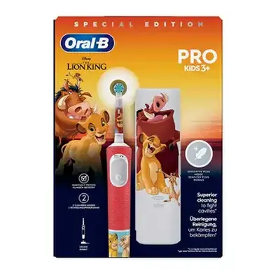 Oral-b set cepillo eléctrico vitality pro kids rey leon + funda de vi...