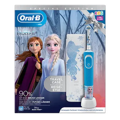 Oral-b set cepillo eléctrico vitality kids princess + estuche de viaje