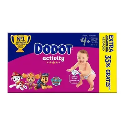 Dodot activity extra absorción talla 4+ 104uds