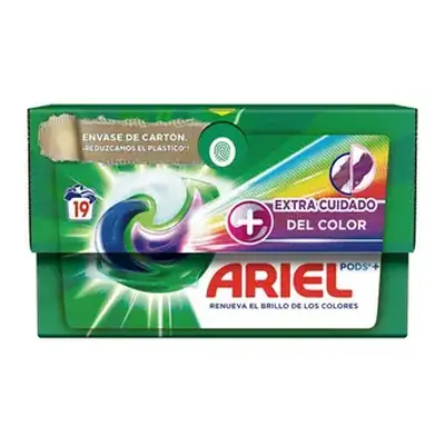 Ariel detergente en cápsulas color 3 en 1 19 unidades