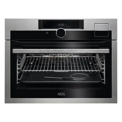 AEG Horno compacto de vapor Serie 9000 SteamPro con limpieza al vapor KSE998290M