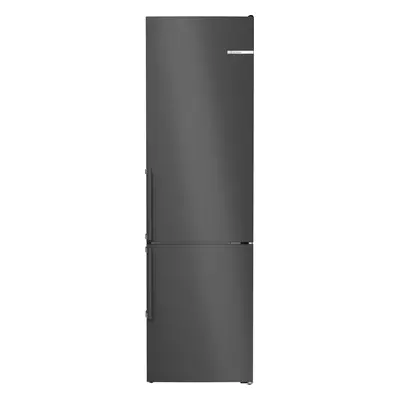 Bosch Serie 4 Frigorífico combinado de libre instalación 203 x 60 cm Acero negro cepillado antih