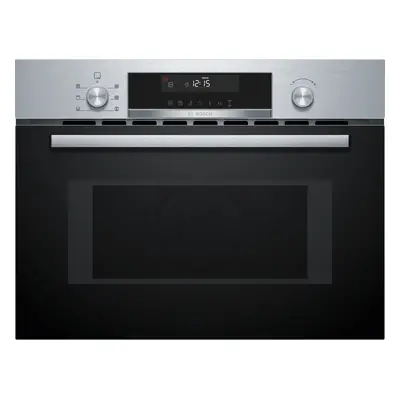 Bosch Serie 6 Horno compacto con microondas 60 x 45 cm Acero inoxidable CMA585GS1