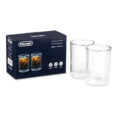 De'Longhi Vasos de doble pared para infusión en frío 220 ml pack de 2 DLSC324