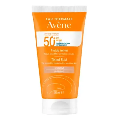 Avène - Fluido protector solar con color SPF50+ - Pieles sensibles normales o mixtas