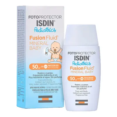 ISDIN - *Pediatrics* - Fotoprotector para rostro y cuerpo Fusion Fluid Mineral Baby SPF50+