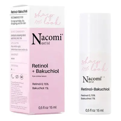 Nacomi - *Next Level* - Sérum antiarrugas para el contorno de ojos Retinol 0,15% + Bakuchiol 1%