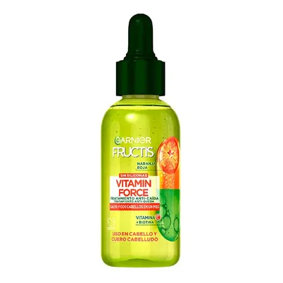 Garnier - Tratamiento Anti-Caída Fructis con Naranja Roja, Vitamina C y Biotina para pelo con te