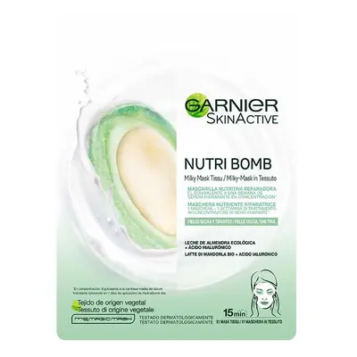 Garnier - Mascarilla Facial nutritiva y reparadora Nutri Bomb - Leche de almendras