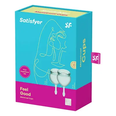 Satisfyer - Kit de copas menstruales Feel Good (15 + 20 ml) - Verde Oscuro