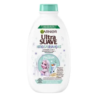 Garnier - Champú 2 en 1 Ultra Suave para niños - Crema de arroz y leche de avena