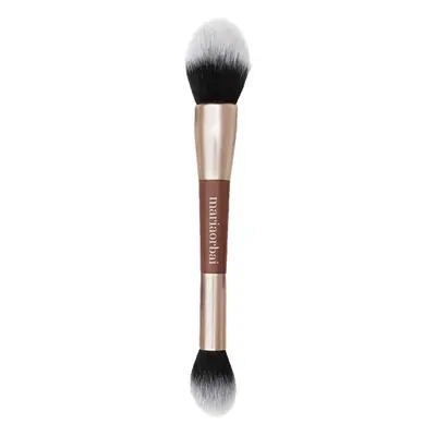 Maria Orbai - Brocha doble para rostro Soft Vegan Brush Brownie - MO. 02