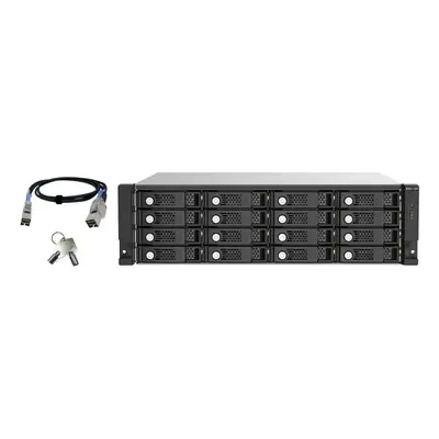 QNAP TL-R1620Sep-RP Caja de disco duro (HDD) Negro TL-R1620SEP-RP