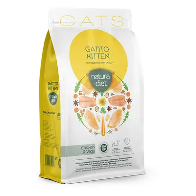 1.5 kg Natura Diet Kitten Pollo pienso para gatos