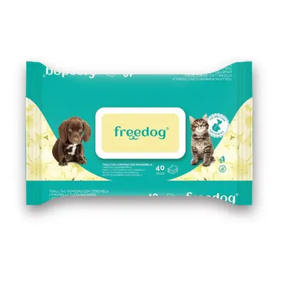 Freedog Toallitas Húmedas con Manzanilla para perros y gatos