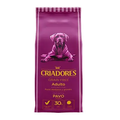 2.5 kg Criadores Adulto Grain Free Pavo pienso para perros de raza mediana y grande