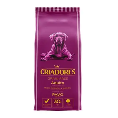 2 x 12 kg Criadores Adulto Grain Free Pavo pienso para perros de raza mediana y grande ¡Pack aho