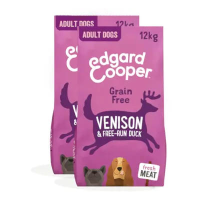 2 x 12 kg Edgard y Cooper Adult Venado y Pato pienso para perros ¡Pack ahorro!