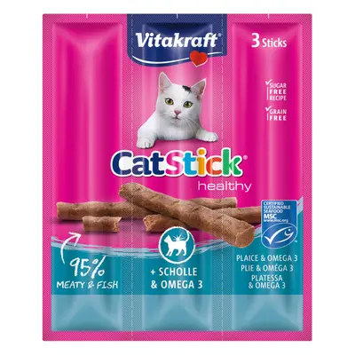 3 barritas Vitakraft Cat Stick de Pescado y Omega 3