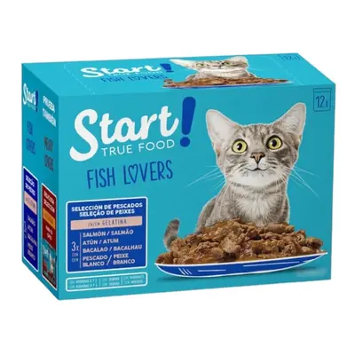 24 sobres x 100 g Start Cat Selección de Pescados sobres en gelatina para gatos ¡Pack ahorro!