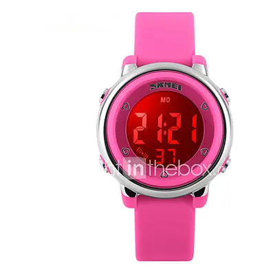 Niño Reloj Deportivo Digital LED Calendario Resistente al Agua Dos Husos Horarios alarma Reloj D