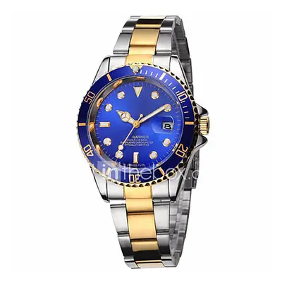 Hombre Reloj de Moda Reloj de Pulsera Cuarzo Calendario Noctilucente Acero Inoxidable Banda Casu