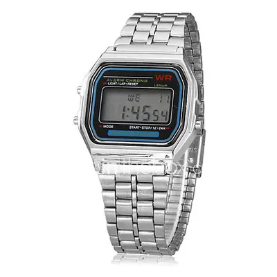 Hombre Reloj de Pulsera Reloj digital LCD Calendario Cronógrafo alarma Digital Aleación Banda Pl