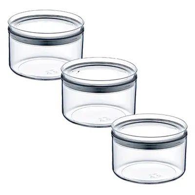 Pack 3 Recipientes Herméticos para Alimentos Pequeño Redondo Ø10.5x7.5cm 7house