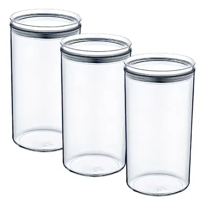 Pack 3 Recipientes Herméticos para Alimentos Grandes Redondos Ø10.5x19cm 7house