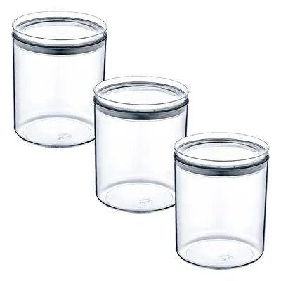 Pack 3 Recipientes Herméticos para Alimentos Medianos Redondos Ø10.5x13cm 7house