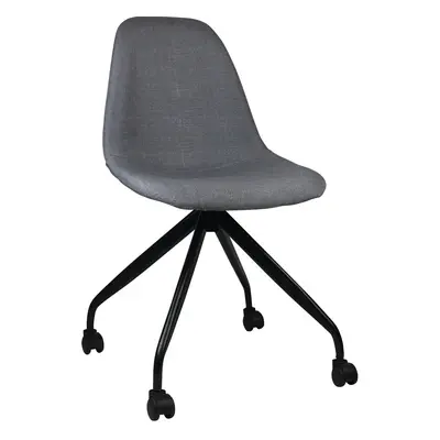 Silla de Escritorio con Ruedas Basic Gris 85,7x46,5x55,5cm Thinia Home