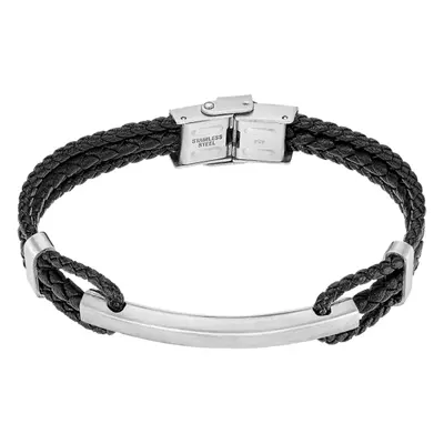 Pulsera Lotus Style Men In Black Ls2387-2/2 Acero Inoxidable 316l, Hombre