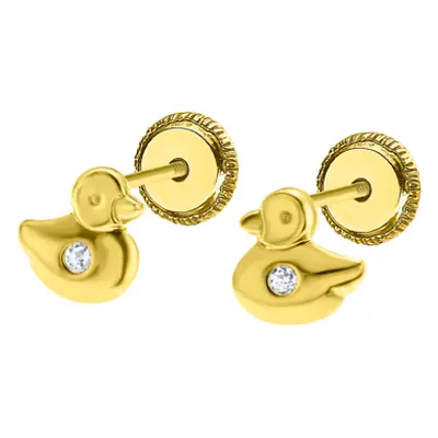 Pendientes De Bebé Patito Ic00040/6 Oro 9k