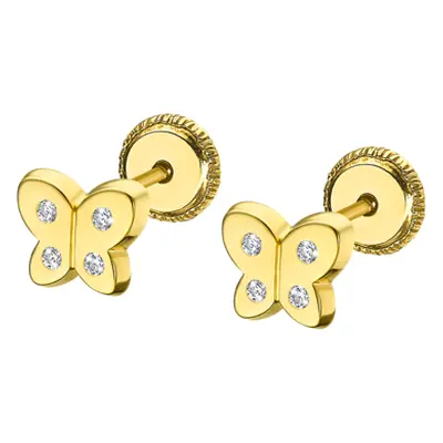 Pendientes De Bebé Mariposa Vj00003/6 Oro 9k